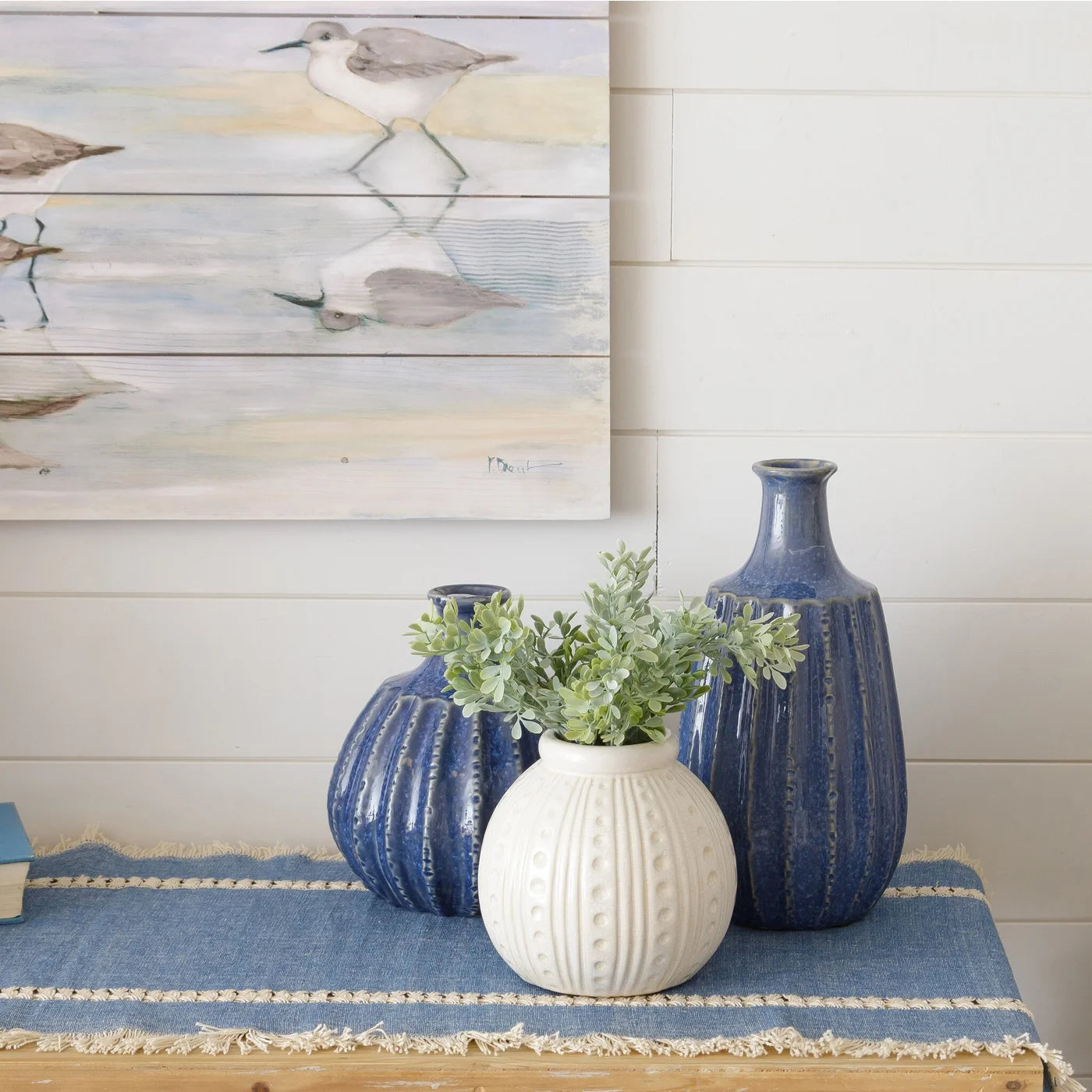 Down by the Seashore Collection Blue Vases