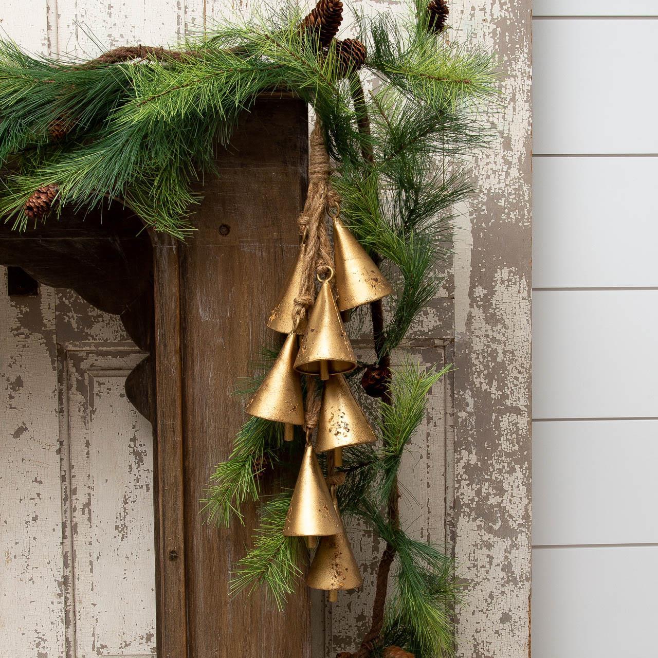 Hanging Gold Tone Bells