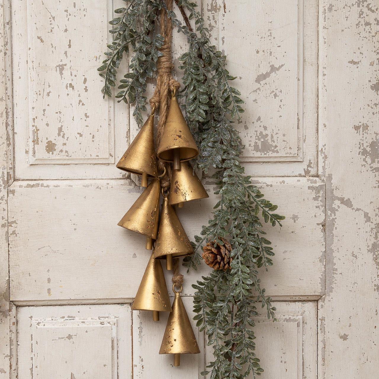 Hanging Gold Tone Bells