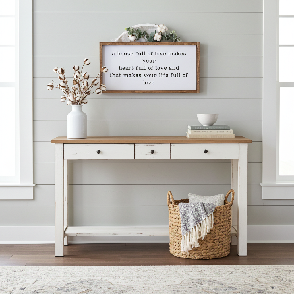 A House Full Of Love Farmhouse Sign