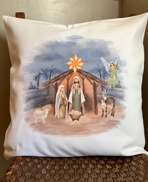 Nativity Pillow Cover