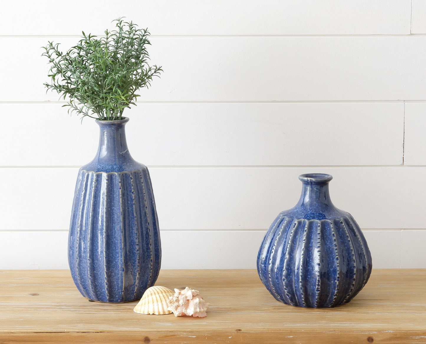 Nautical Vases pictured together Large and Small