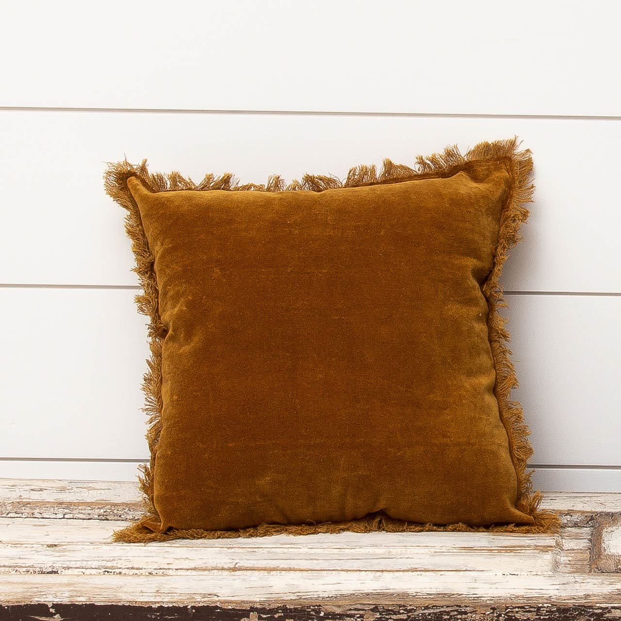 Rust Velvet Pillow
