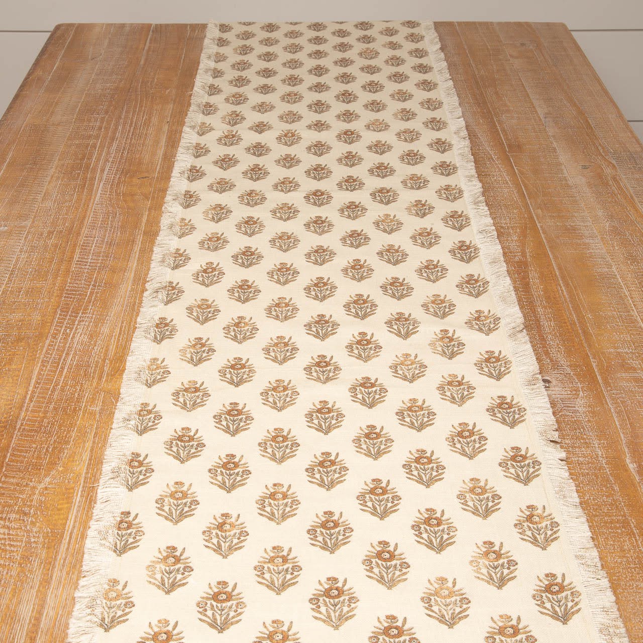 Silhouette Block Print Table Runner