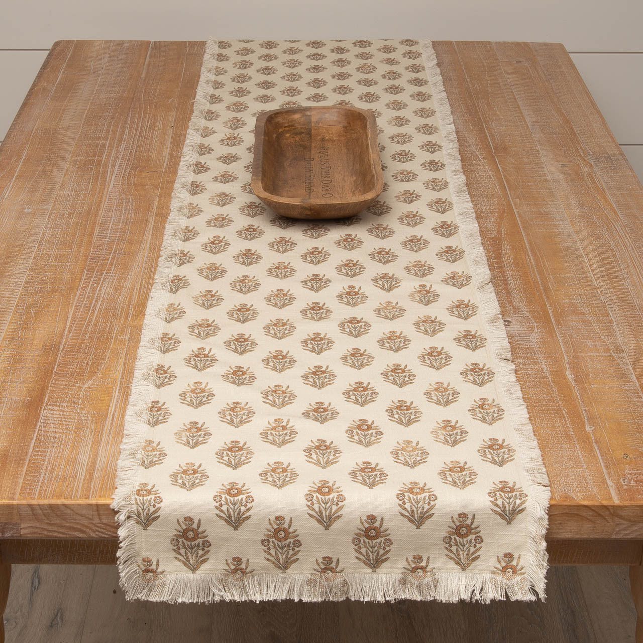 Silhouette Block Print Table Runner