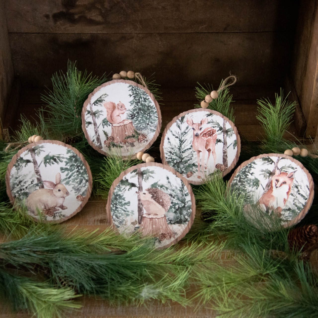 Winter Forest Animal Ornaments