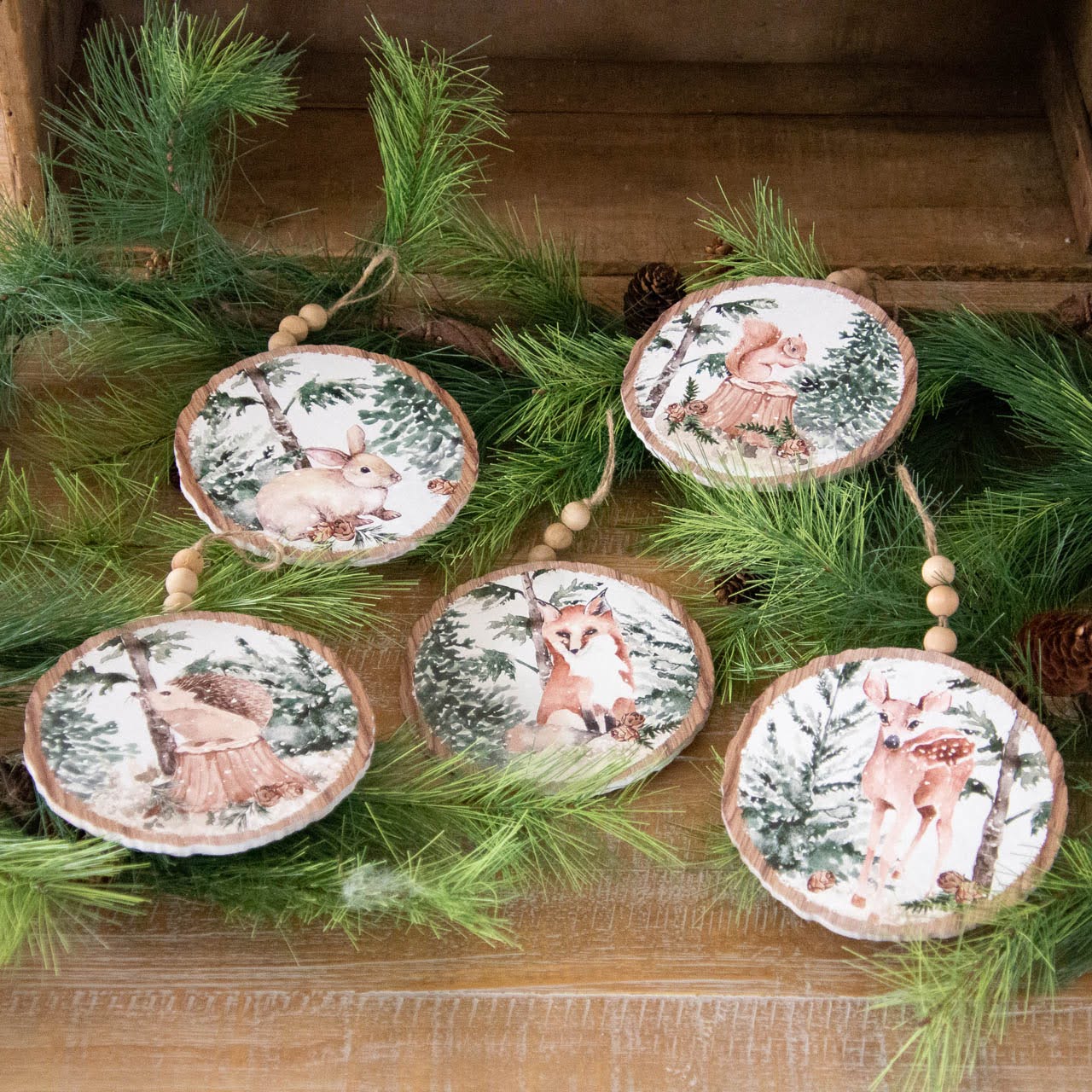 Winter Forest Animal Ornaments