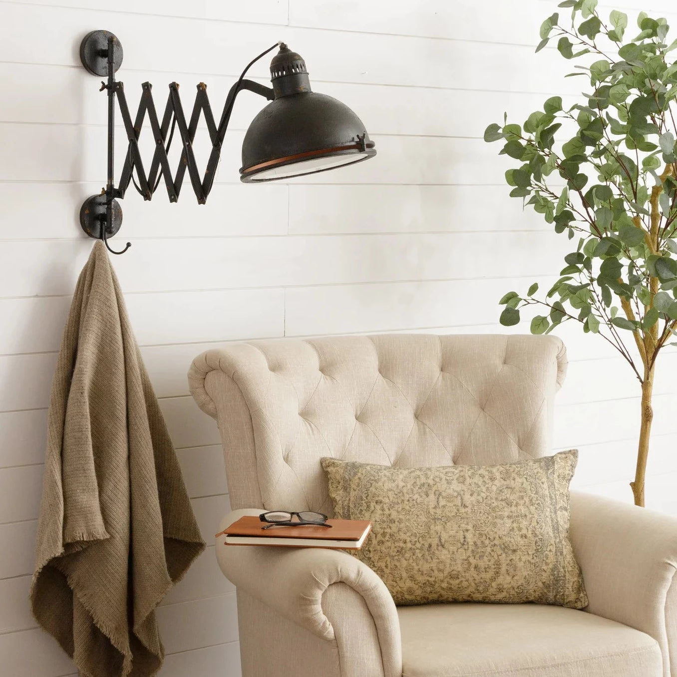 Accordion Light in living Room setting