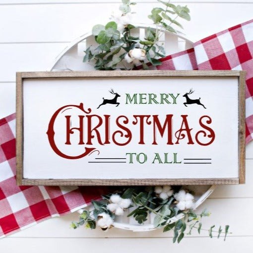 Merry Christmas to All, Framed Sign