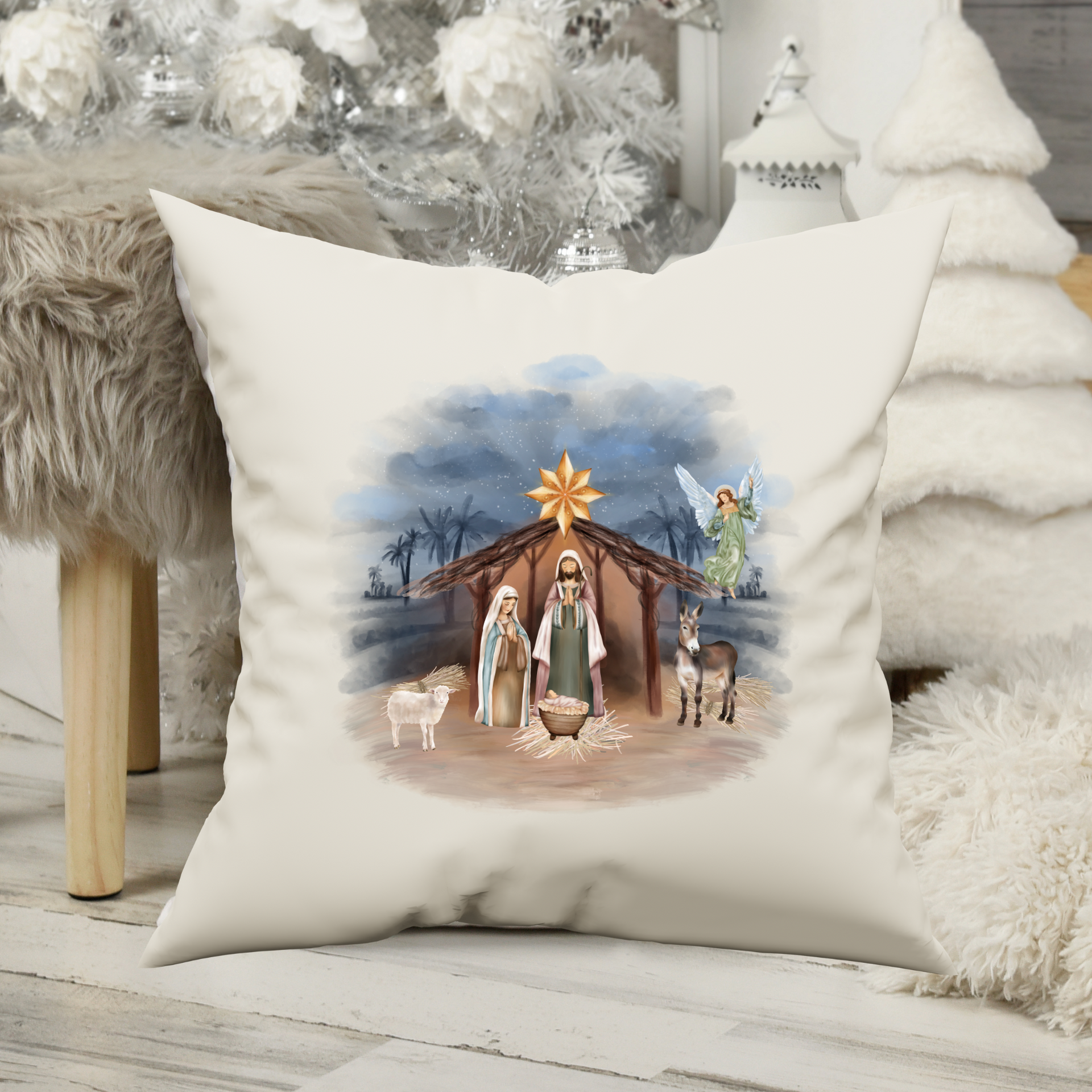 Nativity pillow hot sale