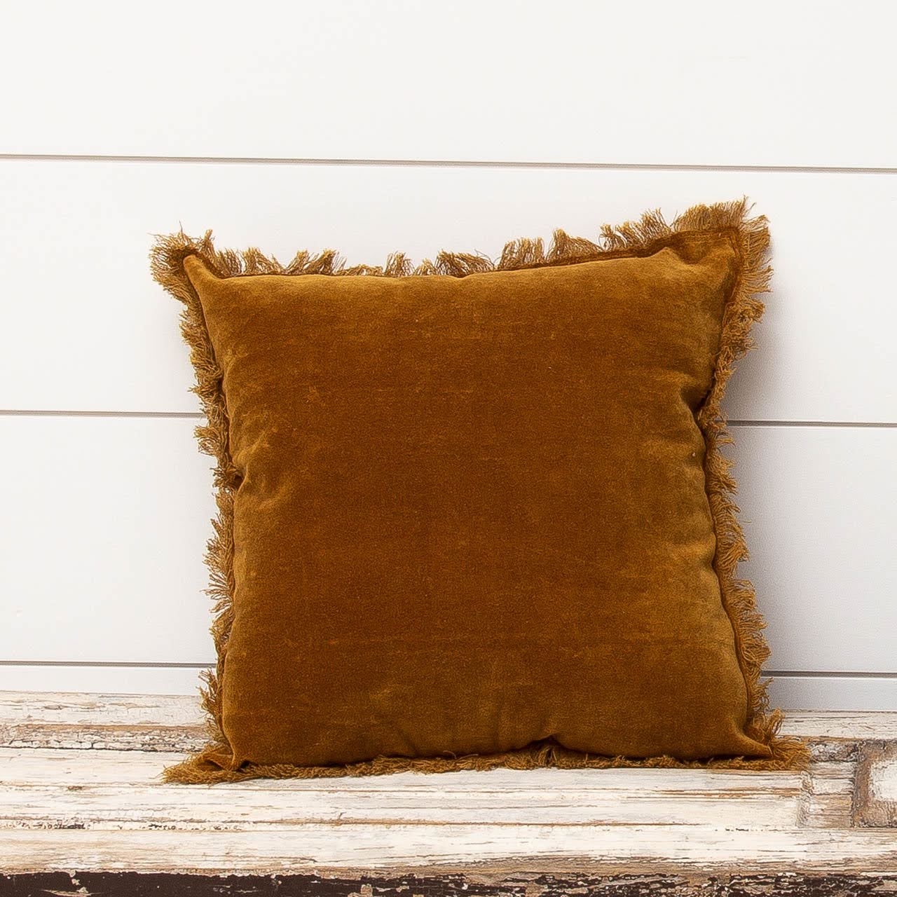 Rust Velvet Pillow 