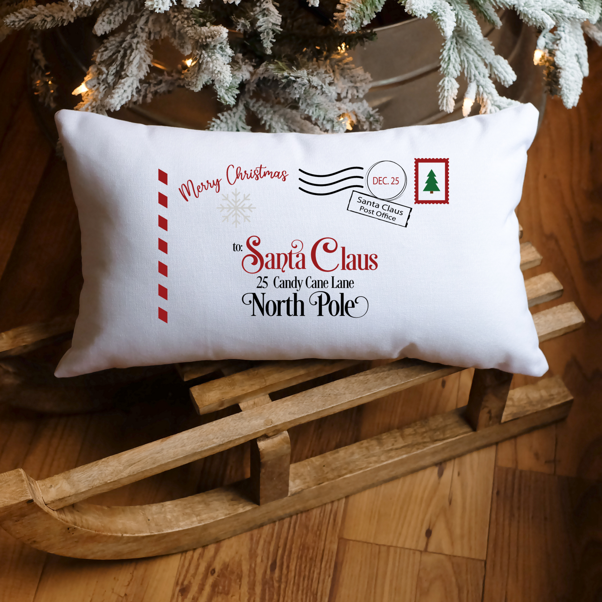 Santa shop claus pillow