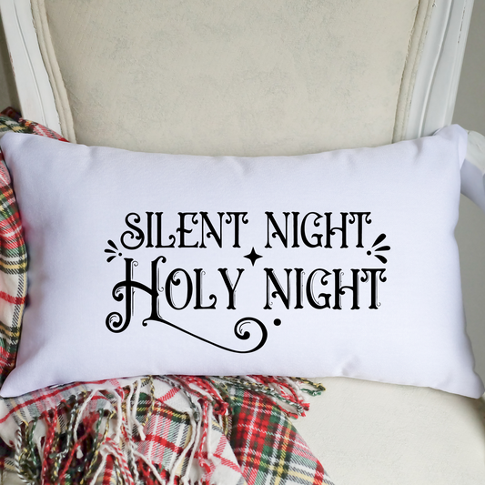 Silent Night Holy Night Pillow