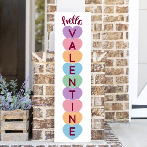 Hello Valentine Porch Leaner 