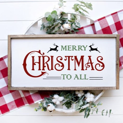 Merry Christmas to All, Framed Sign 