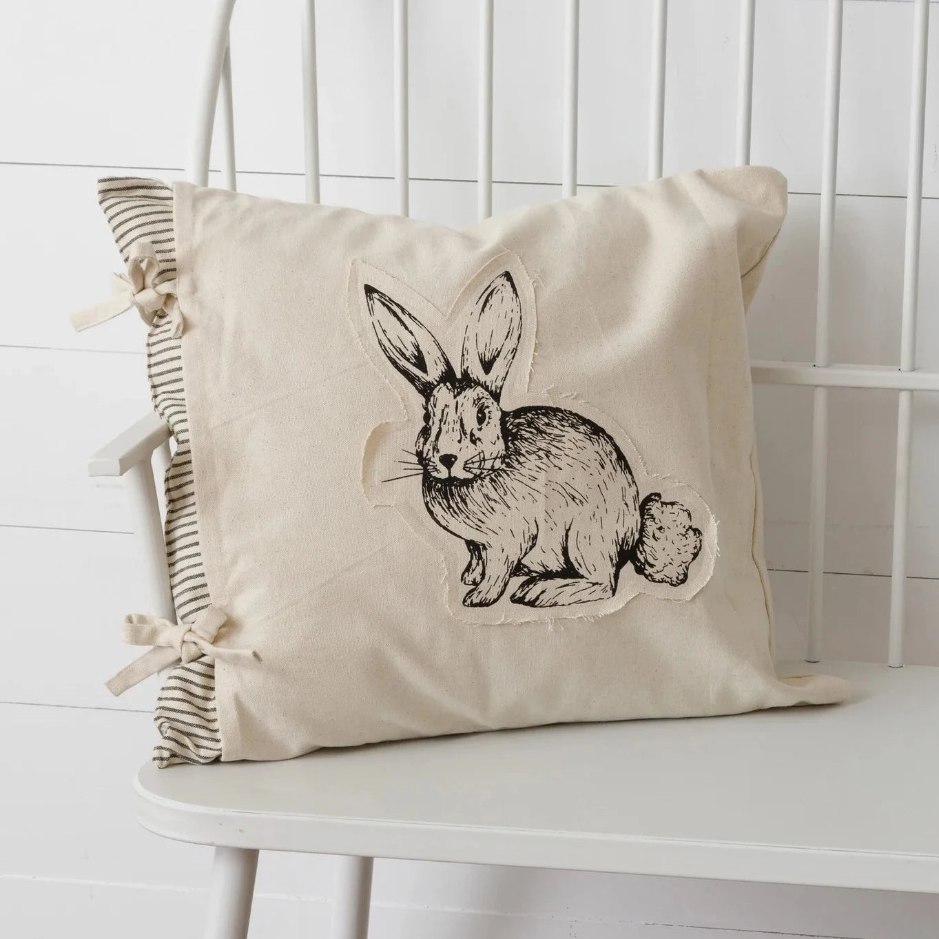 Rabbit with Slip cover pillow 