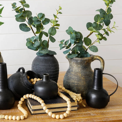 Black Vase With Handle